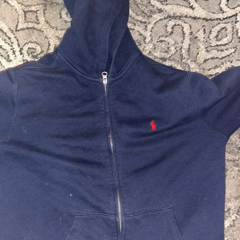 Navy blue , polo sweater